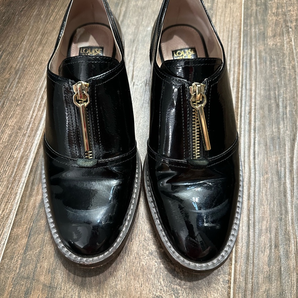 Louise et Coe Black Patent Leather Women's Shoes